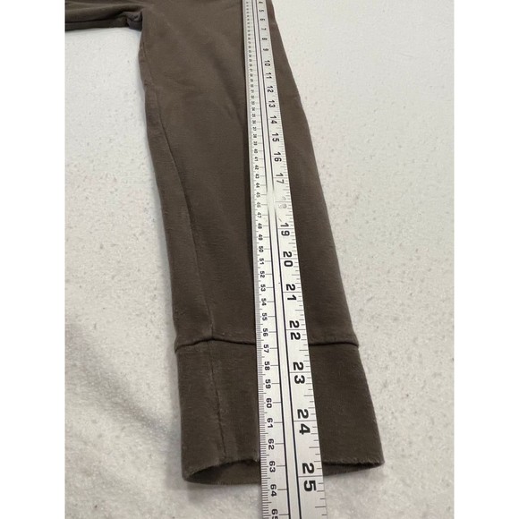 Banana Republic Half Button Pullover Sweater Size L Brown Stripe Turtleneck - Picture 9 of 10